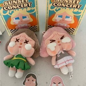 Crybaby Plush Toy Set - Pink and Green
